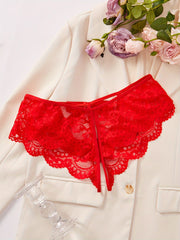 Lace Bow Panties Women's Lingerie Soft Cotton Underwear