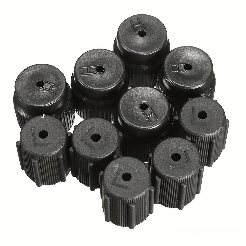 R134a AC System Charging Port Caps 13mm 16mm Durable ABS Plastic Corrosion-Resistant