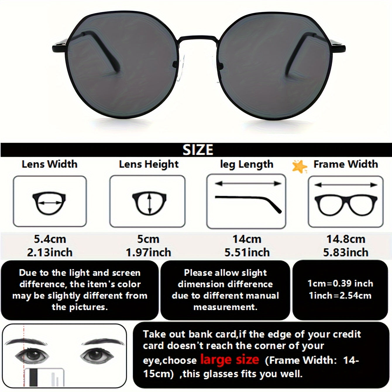 Oval Metal Frame Anti-Reflective Glasses Set of 2 for Women Casual Outdoor Sports