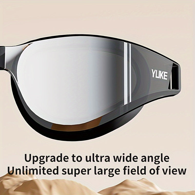 Anti-Fog Swimming Goggles HD Clarity Waterproof Adjustable Strap for Men Women Water Sports Black