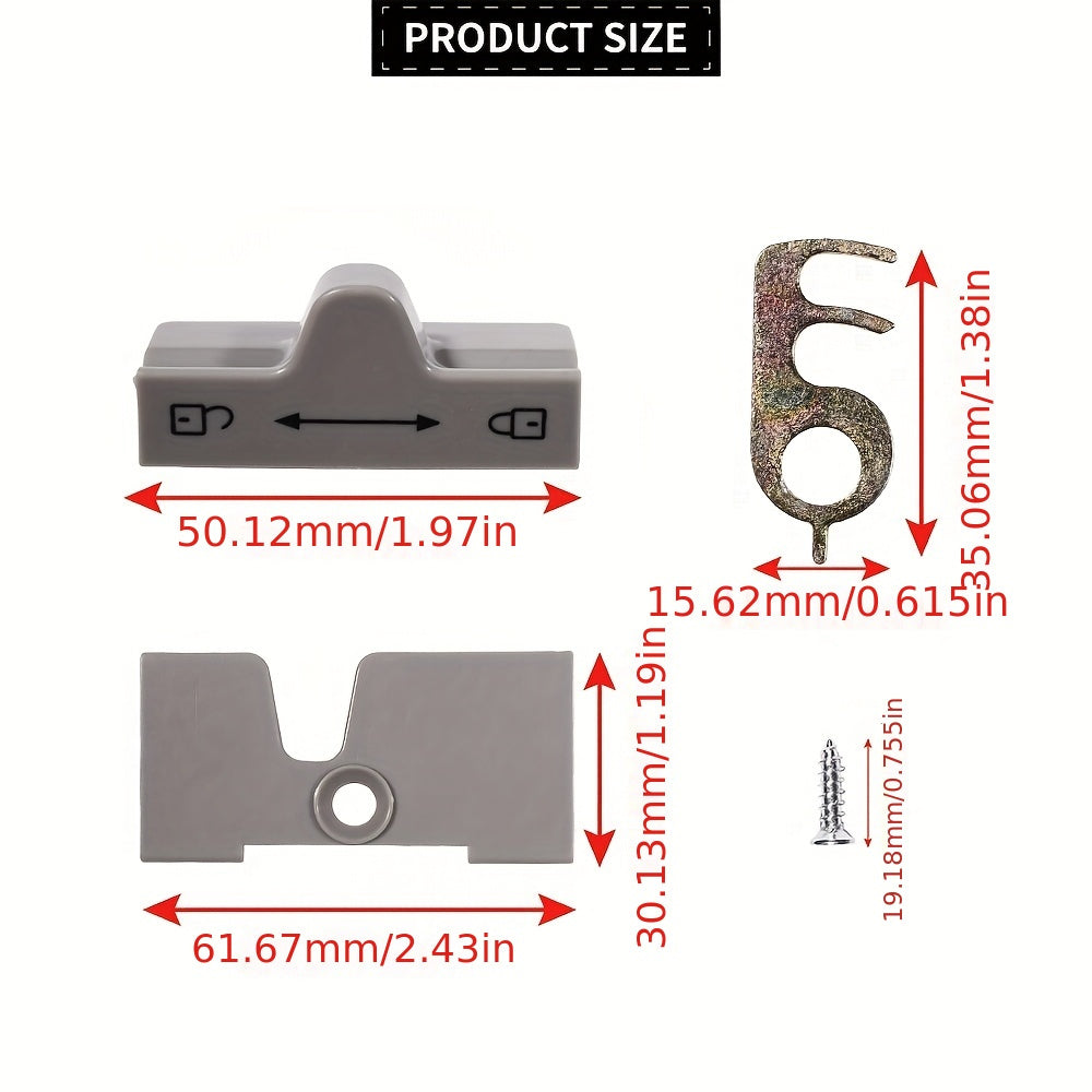Fridge Door Travel Catch Durable Plastic for Caravans and Motorhomes