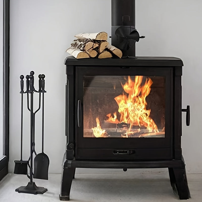 Набор принадлежностей для камина из кованого железа с черной металлической ручкой и подставкой, большие щипцы для костра, набор из 5 каминных инструментов Amana Hair для использования в саду и дома на открытом воздухе