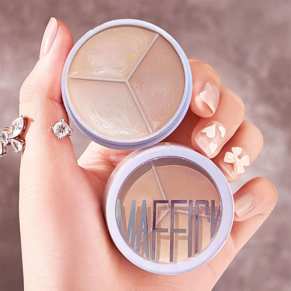 Paleta de corrector y base de cobertura total a prueba de agua, hidratante