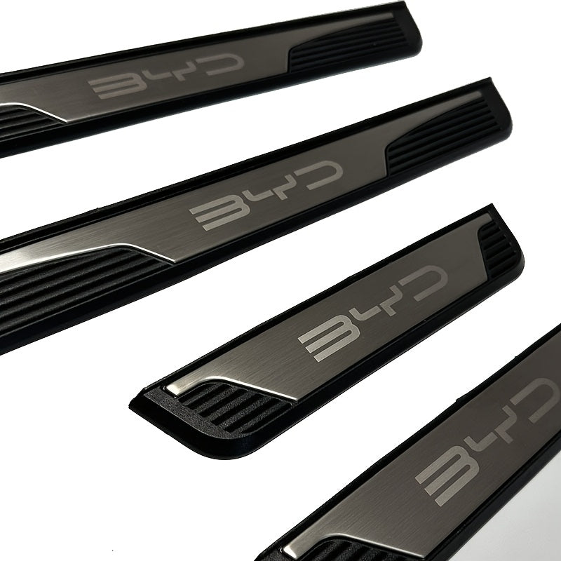 4 Pack Stainless Steel Car Door Sill Protector for SUV Sedan Anti Scratch