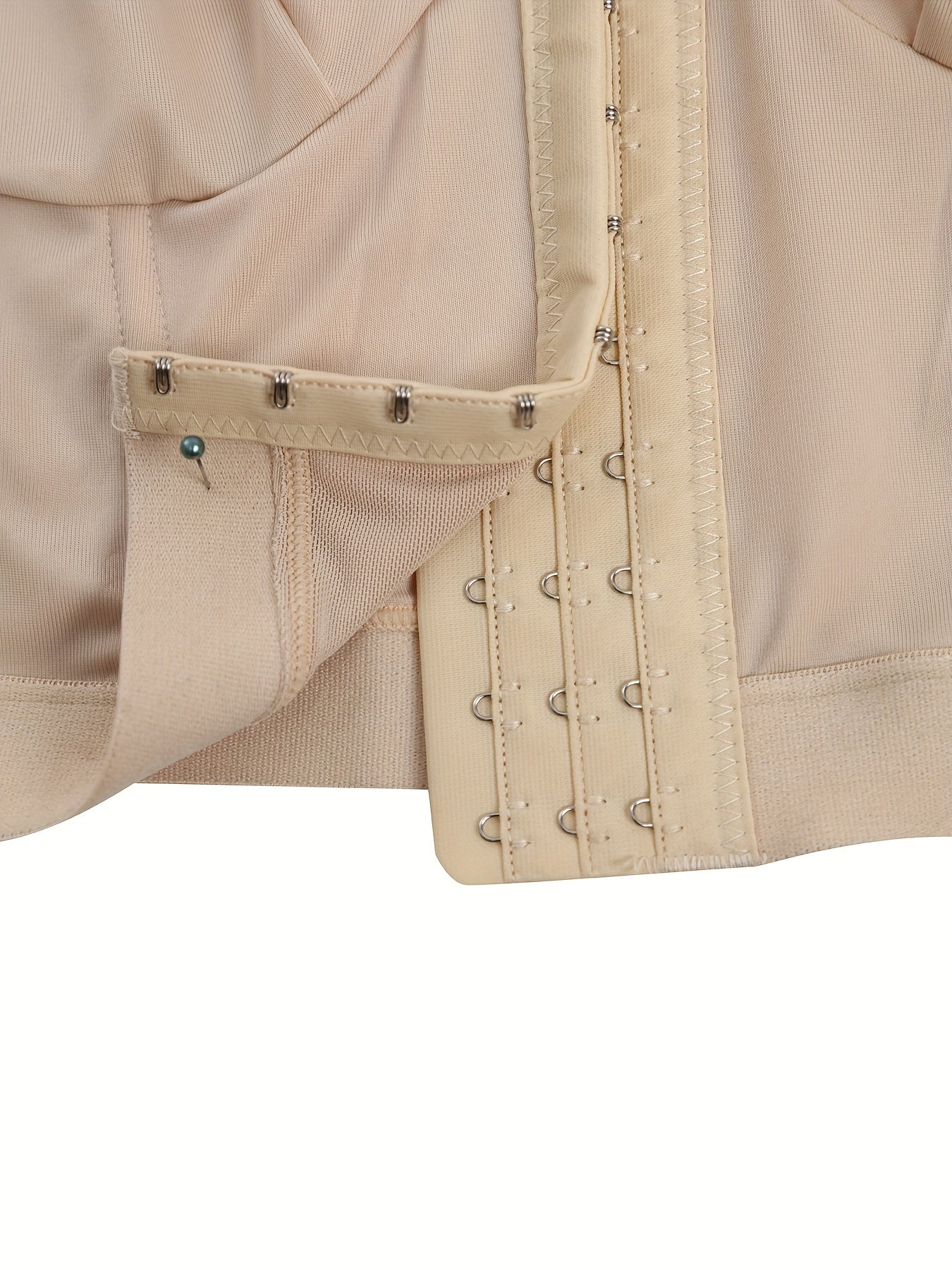 Women's Plus Size Seamless Shapewear Top with Front Closure Breathable Polyester