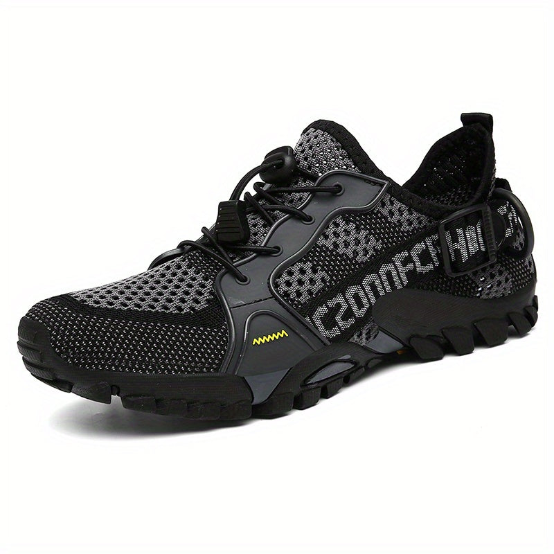 Men's Breathable Knitted Sneakers for Hiking Climbing Outdoor Non-Slip Summer