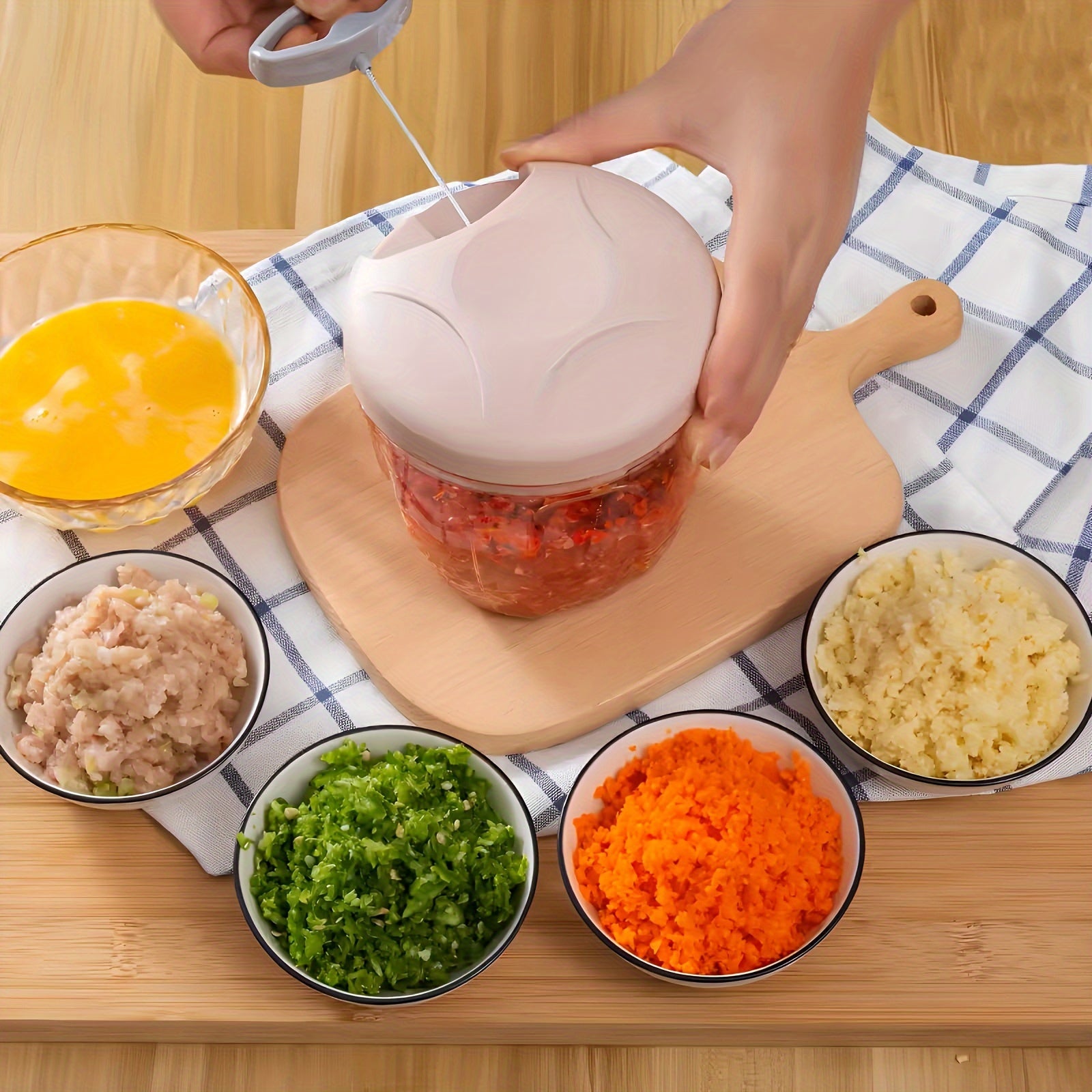 Vegetable Food Chopper Manual Hand Food Shredder for Vegetables Meat Onion