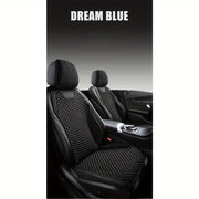 Black Ice Bean Car Seat Cushions Breathable Heat-Dissipating Cool 1/2/3 pcs