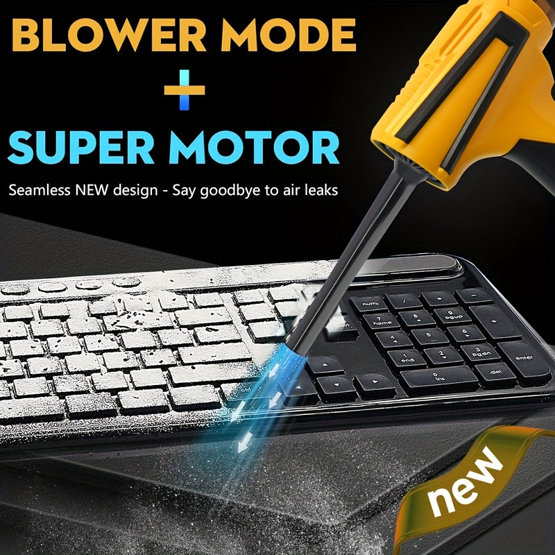 Ручной беспроводной пылесос 20000PA с USB-заряжаемой литиевой батареей для удаления шерсти домашних животных для дома и офиса