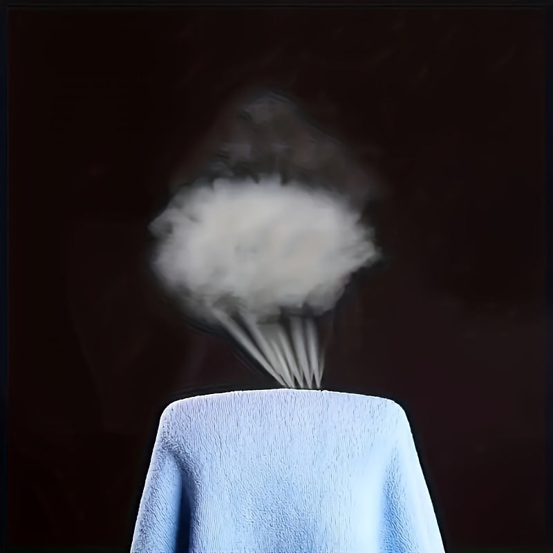 Детское голубое полотенце для купания с капюшоном, мягкое и впитывающее, из полиэстера для мальчиков и девочек