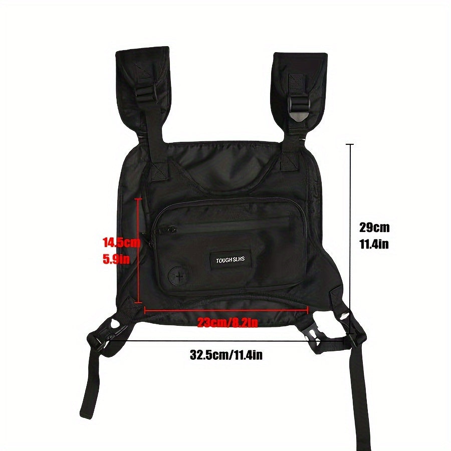 Bolso de pecho de lona Oxford para hombres y chaleco outdoor para el desplazamiento diario