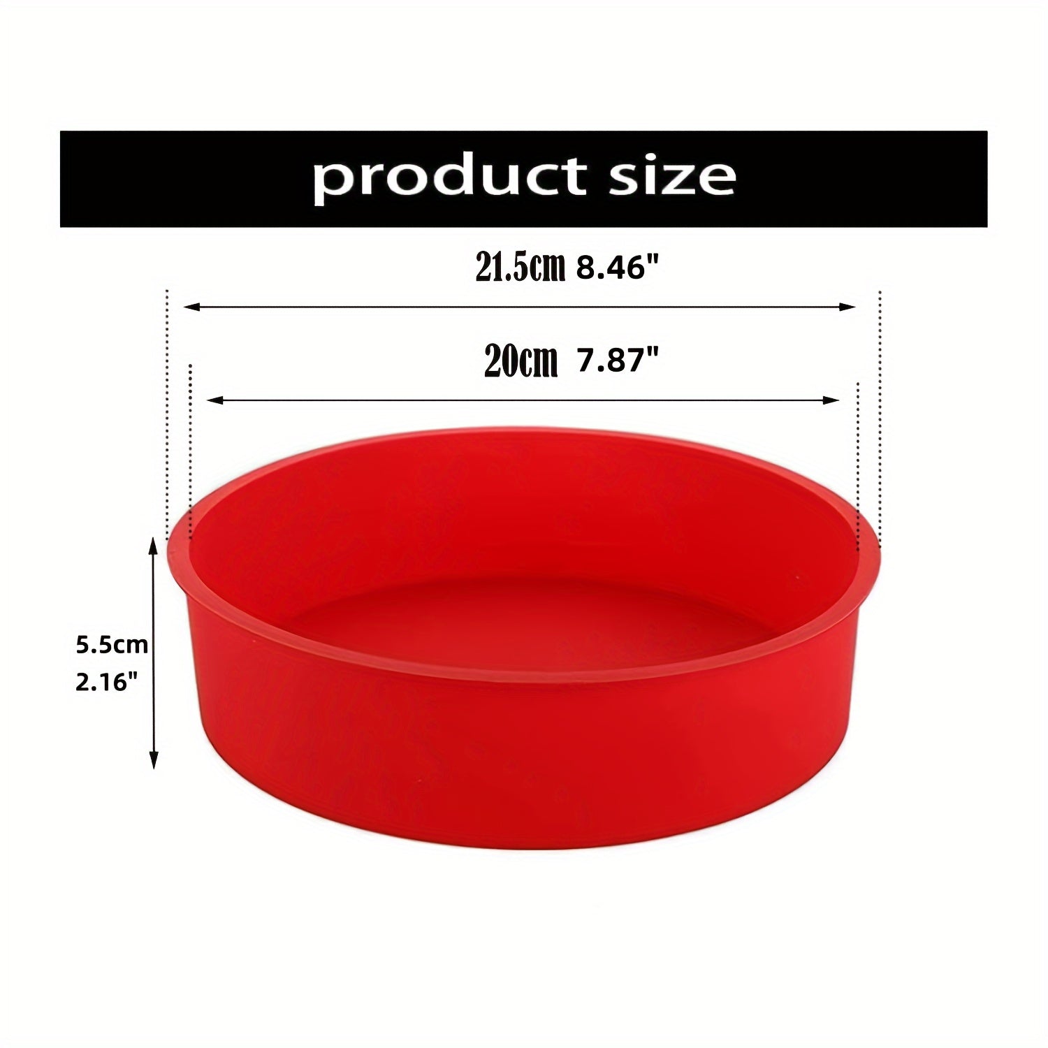 Набор из 3 круглых силиконовых форм для торта размером 20,32 см каждая, идеально подходит для выпечки различных видов тортов, таких как слоеные торты, чизкейки и шоколадные торты. Эти антипригарные формы делают выпечку легкой.