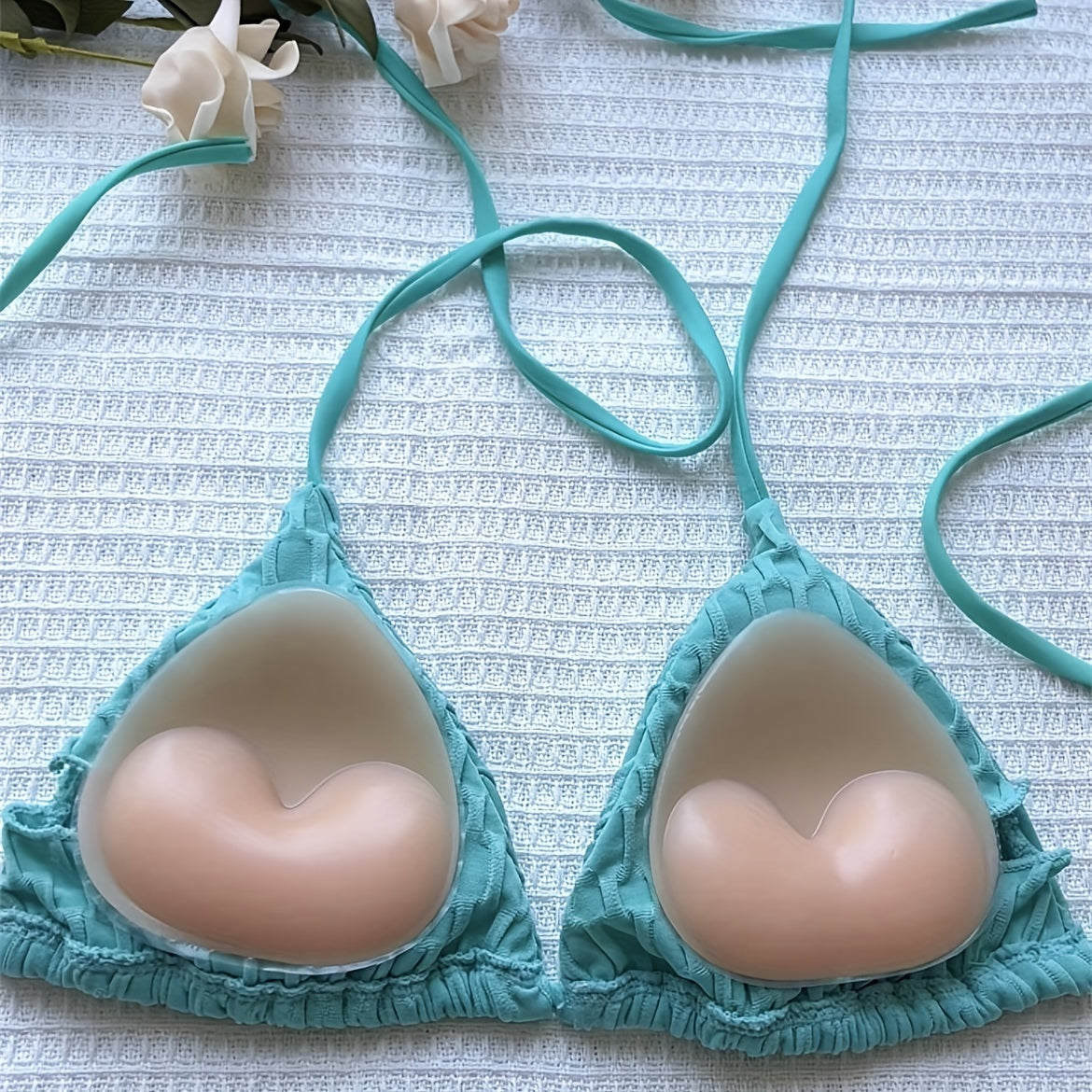 Silicone Bra Inserts for Enhancing Bikini Underwear Lingerie Solid Color Reusable