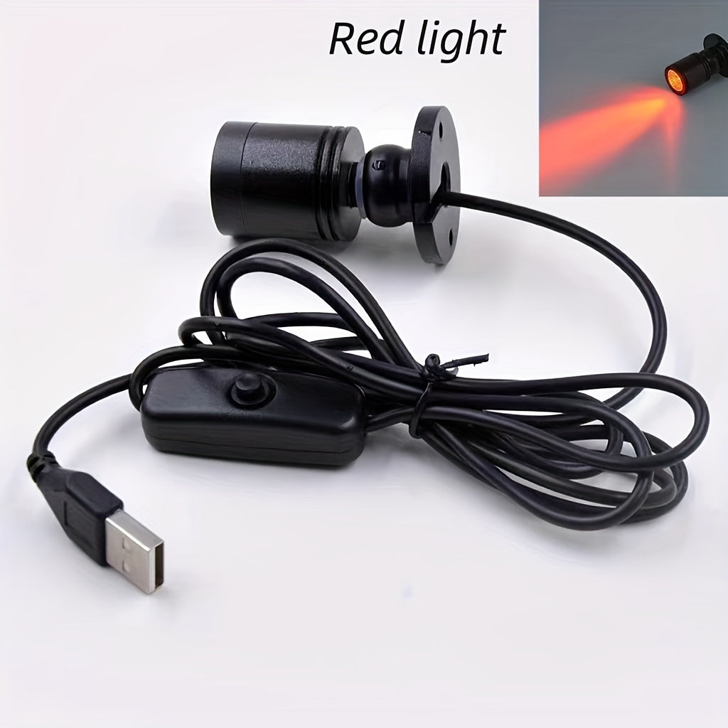 Mini LED Spotlight with 146.3cm Cable, Cold White Warm White Green Red Blue Yellow