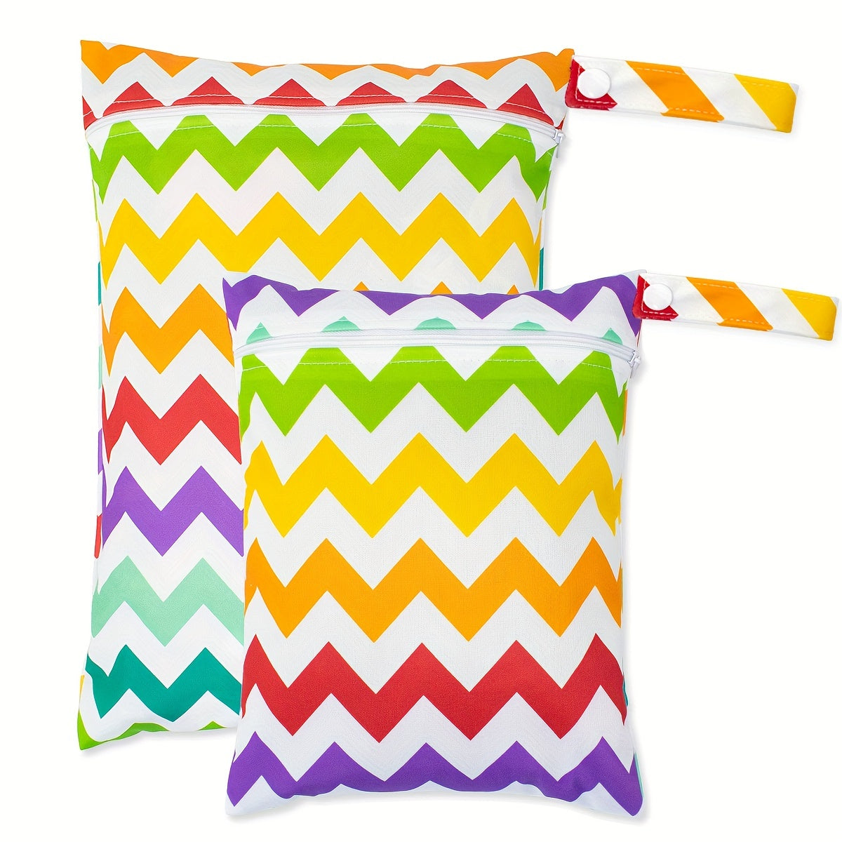 Diaper Bag Set Waterproof Reusable Wet Dry Bags with Zipper Pockets for Cloth Diapers Travel