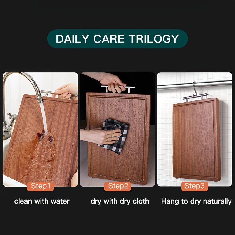 Wooden Cutting Board Set for Meat Cheese Bread Vegetables Kitchen Gift