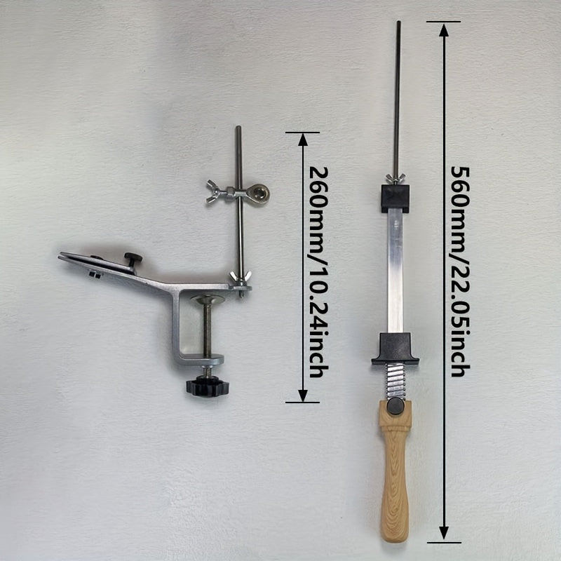 Angle Fixed Knife Sharpener System with Diamond Whetstone and Guide for Kitchen and Woodworking Tools