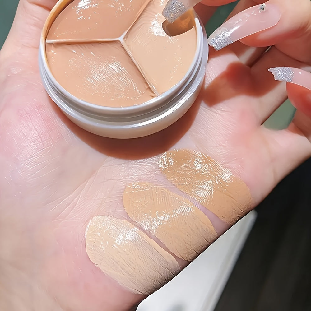 Paleta de correctores para mujer de 3 colores en crema resistente al agua y de larga duración