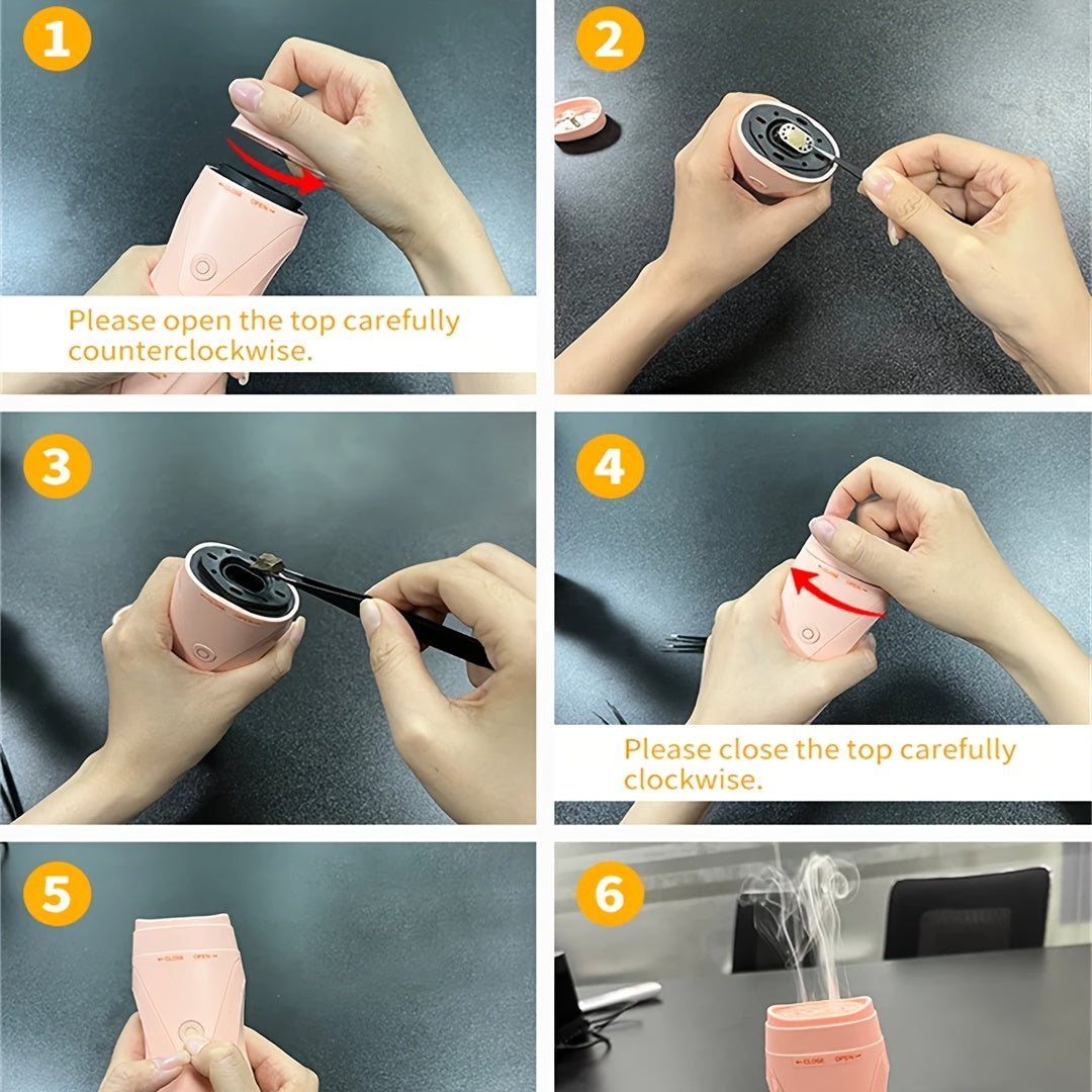 Rechargeable Hair Clipper with Aromatherapy Comb Portable Grooming Tool for Men