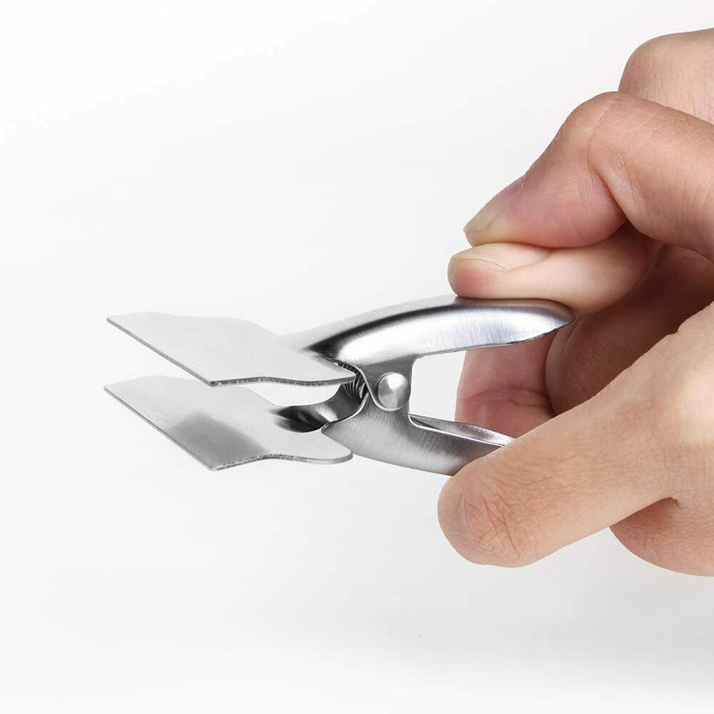 Мини-зажим из нержавеющей стали для герметизации продуктов, долговечное металлическое покрытие, идеально подходит для хранения продуктов