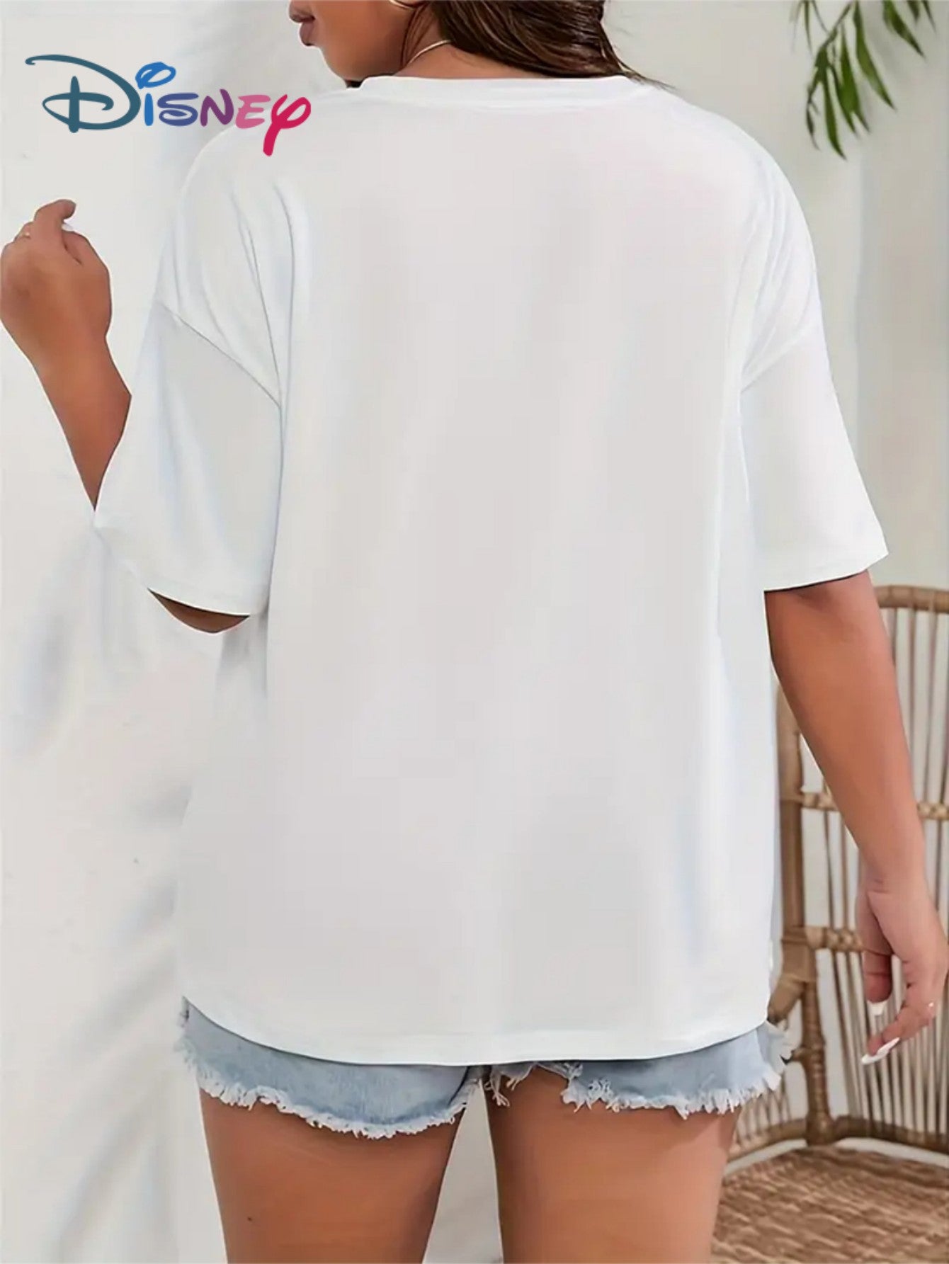 Women's Plus Size Cartoon Print T-Shirt Short Sleeve Round Neck All-Season Comfortable