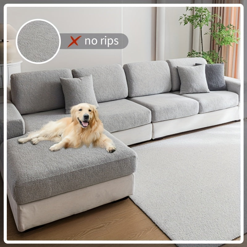 Barcha o'rindiqli divanlar uchun suv o'tkazmaydigan cho'ziluvchan divan qoplamasi, zamonaviy sirpanmaydigan dizayn, uy hayvonlariga qulay va L-shaklidagi divanlarga mos keladi.