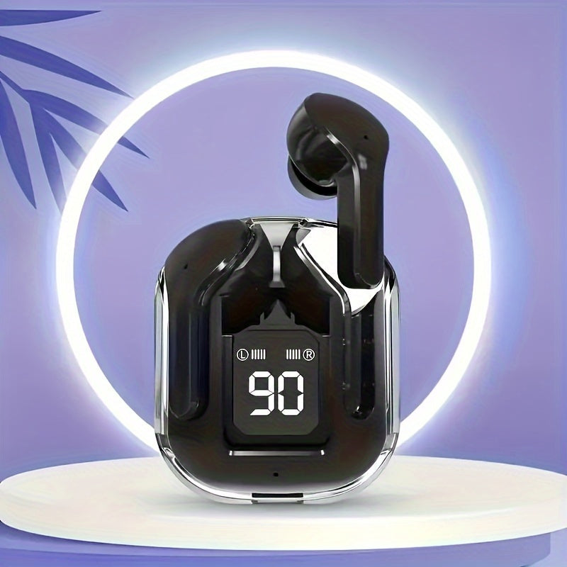 Auriculares inalámbricos con indicador de batería LED para deportes y juegos