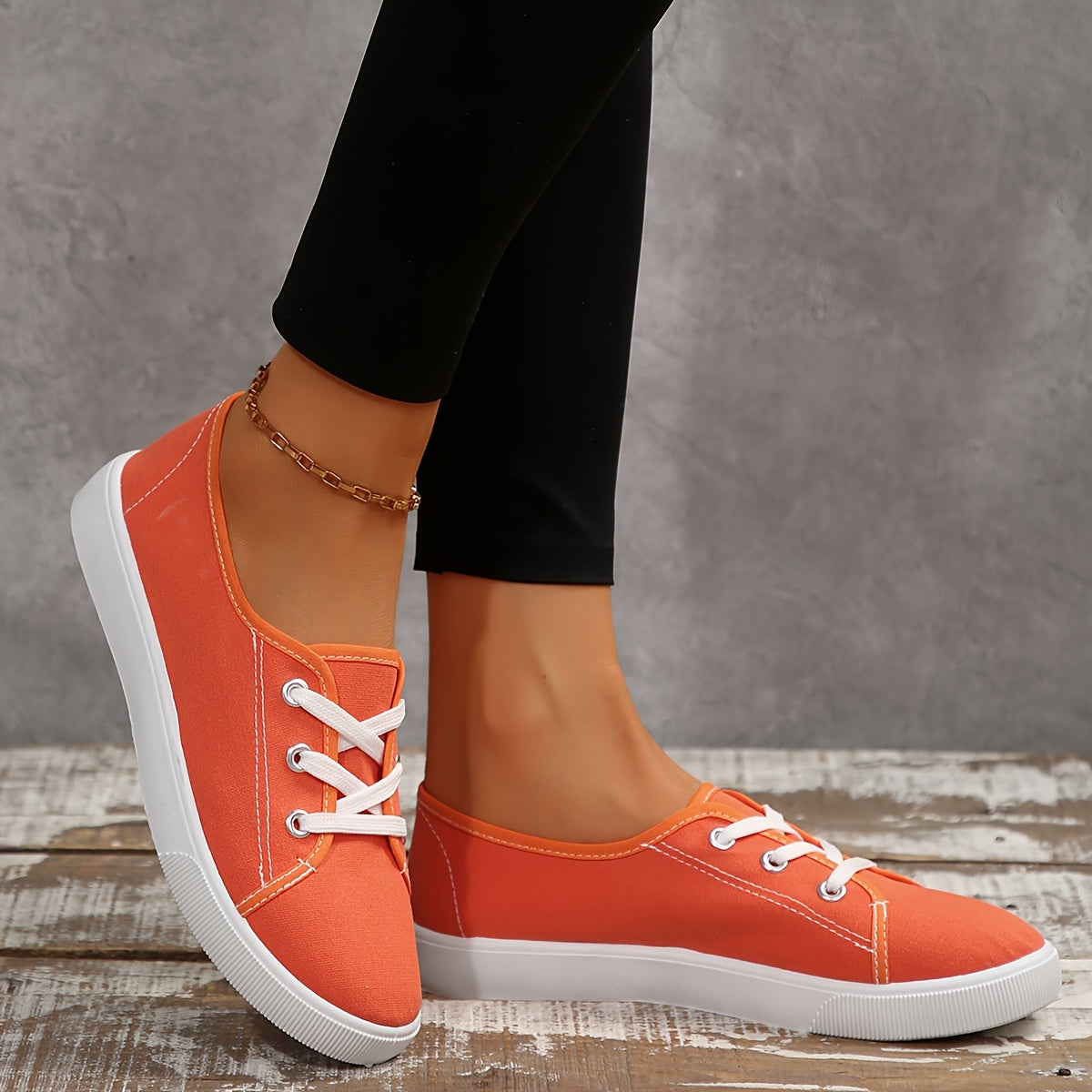 Women's Breathable Casual Sneakers with Rubber Sole, Lightweight, All-Season