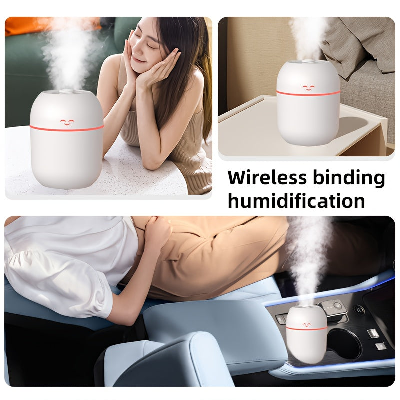 Silent USB Humidifier with Night Lights for Kids and Adults