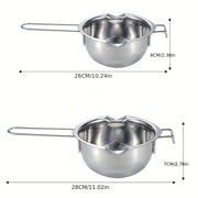 Double Boiler Pot for Melting Chocolate Butter Warmer Oil Heating Kitchen Utensil