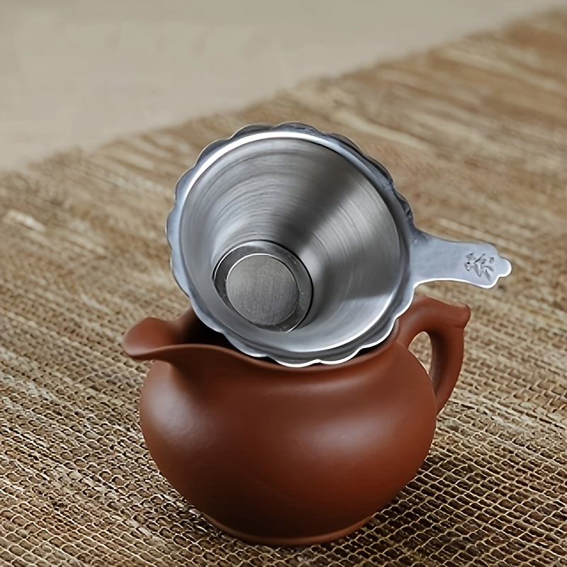 Set of 2 Stainless Steel Tea and Coffee Infusers Fine Mesh Strainers for Loose Leaf and Ground Brewing