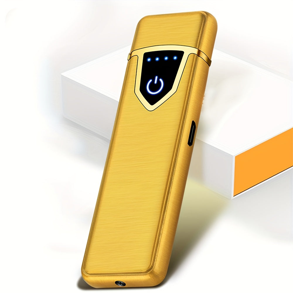 Men's USB Rechargeable Electric Flameless Windproof Plasma Lighter