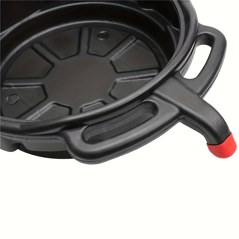 Plastik moyni ushlab turish uchun idish va chiqindi moyni yig'ish uchun asboblar qutisi