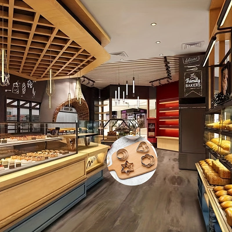 12-Piece Stainless Steel Baking Set for Cakes Cookies Sandwiches and Donuts