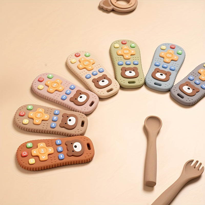 Baby Silicone Teether Bear Shape Safe for Babies Soothing Teething Toy