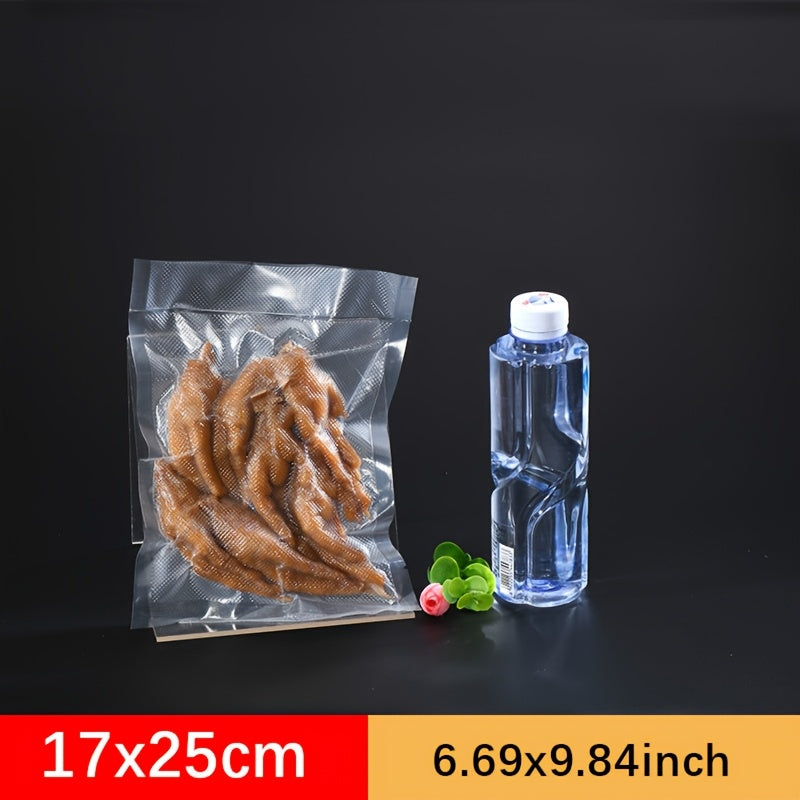 100-Pack Vacuum Sealer Bags Single-Surface Mesh Compatible with All Vacuum Packaging Machines
