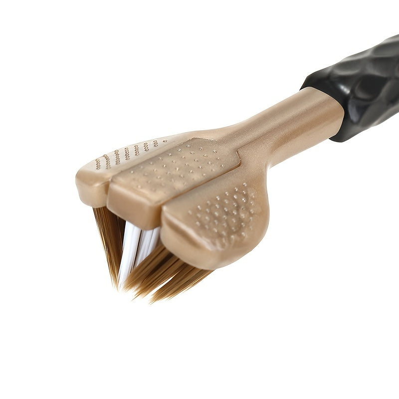 6-Pack Triangular 3D Manual Toothbrushes for Adults with Soft Nylon Bristles