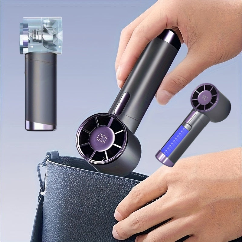 Portable Handheld Fan Rechargeable Battery USB Quiet Travel Office Outdoor