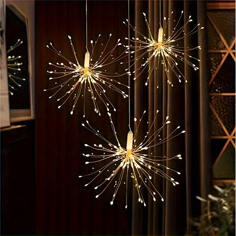 Outdoor USB Firework Light with 8 Lighting Modes for Gardens and Parties