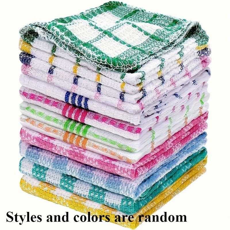 10x5 Waffle Weave Kitchen Towels Quick-Dry Super Absorbent Multipurpose Dish Cloths