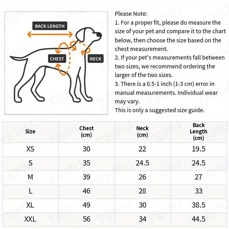 Super Soft Small Dog Jumpsuit All-Season Pullover Polyester Knit