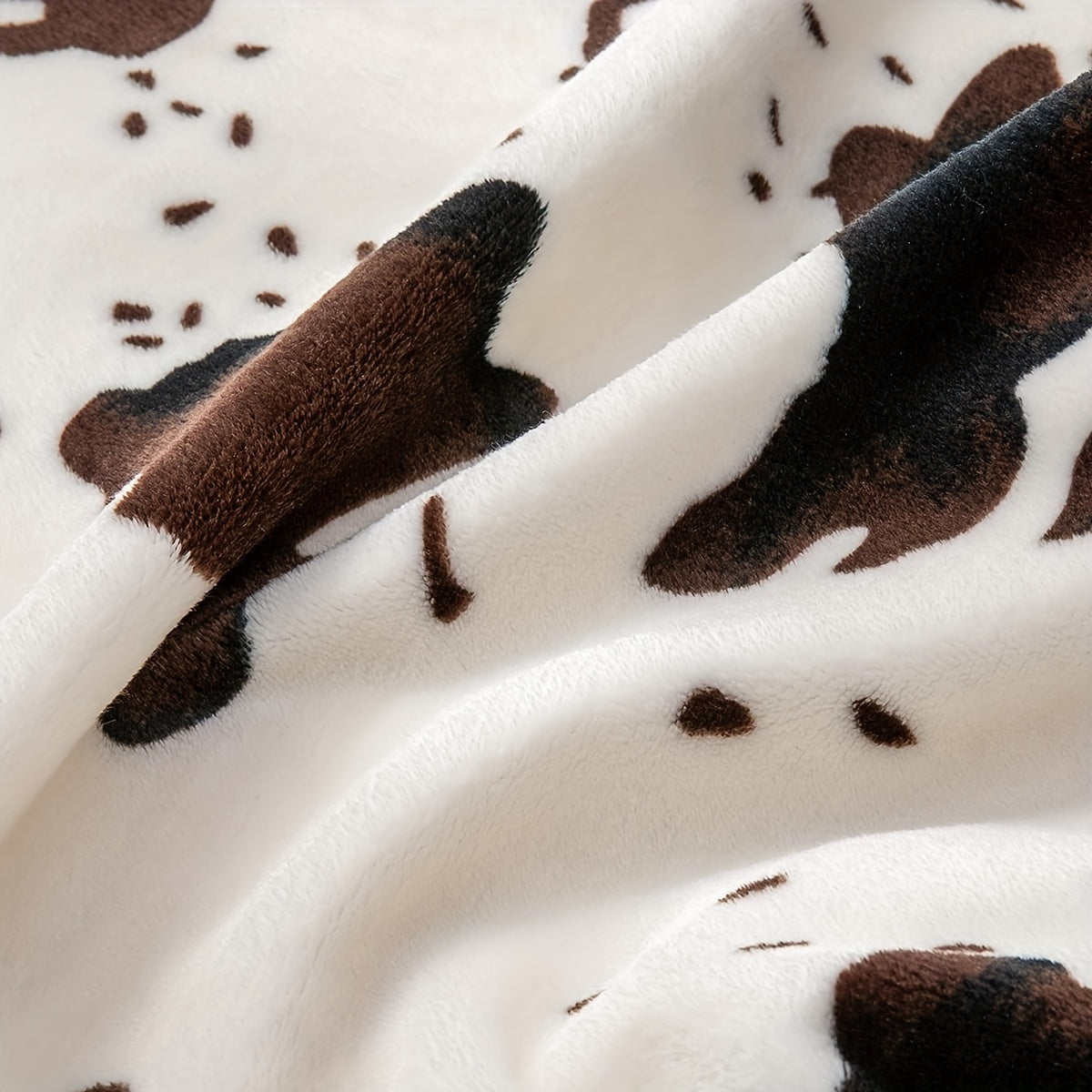 Плед с коровьим принтом, мягкий фланелевый флис, легкий и теплый для дивана и кровати