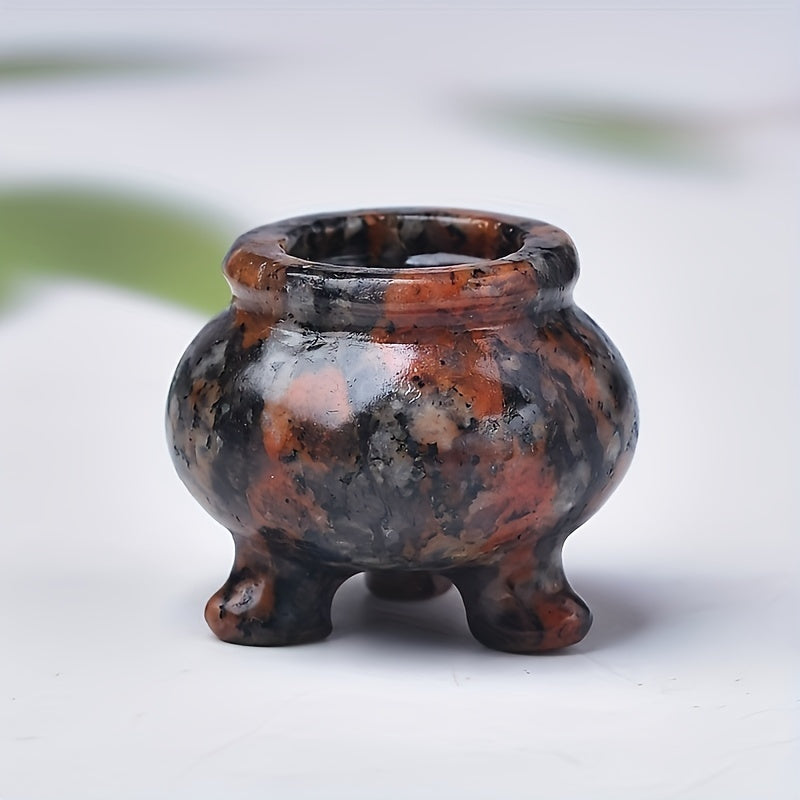 Натуральный подставка для благовоний из кварцевого кристалла с энергетическими камнями для домашнего декора