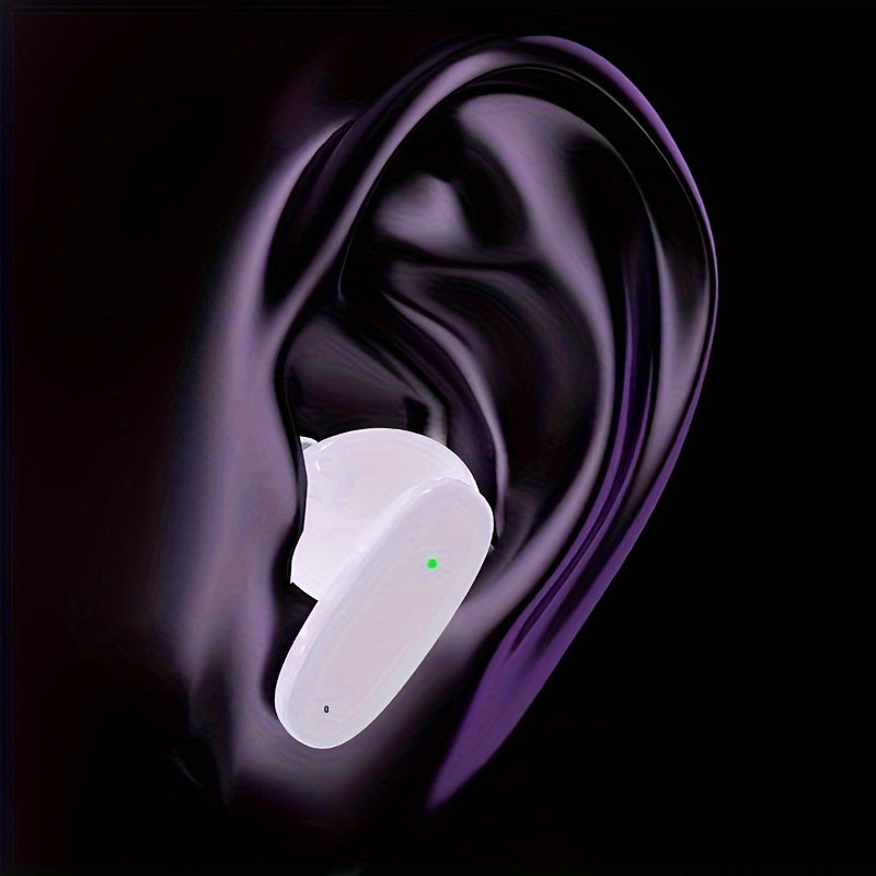 Беспроводные наушники TWS с эргономичным дизайном для комфорта, HIFI звук, Dolby бас, ACC стерео HD вызовы, совместимы с Android/iPhone, идеально подходят для любителей спорта и музыки.