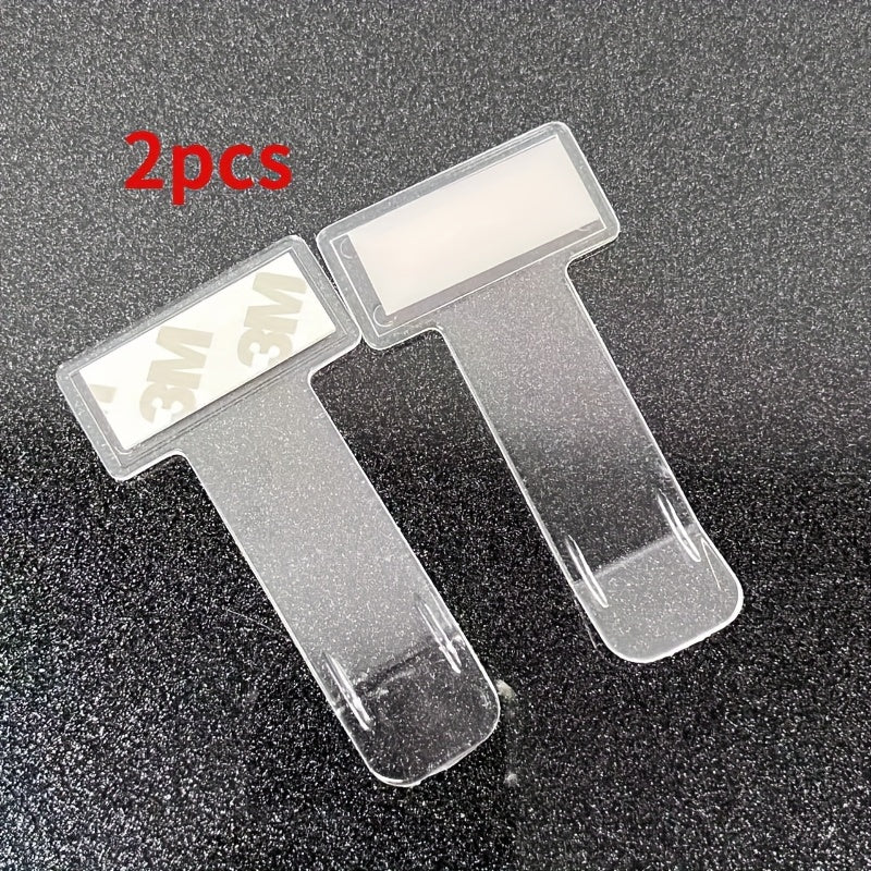 2pcs Transparent Car Parking Permit Fastener Card Windshield Sticker Car Accessories