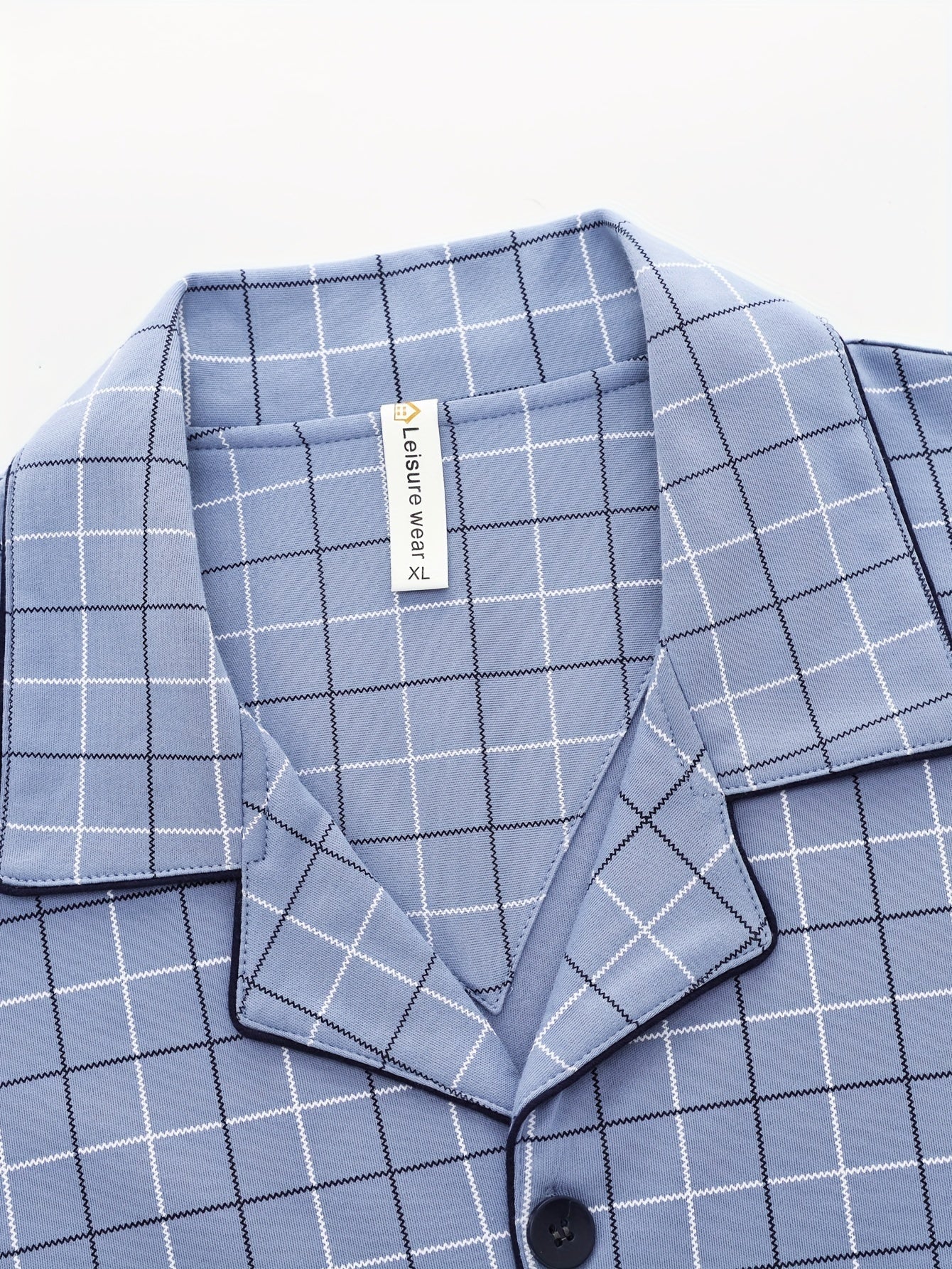 Men's Cotton Long Sleeve Pajama Pants with Pockets and Breathable Fabric