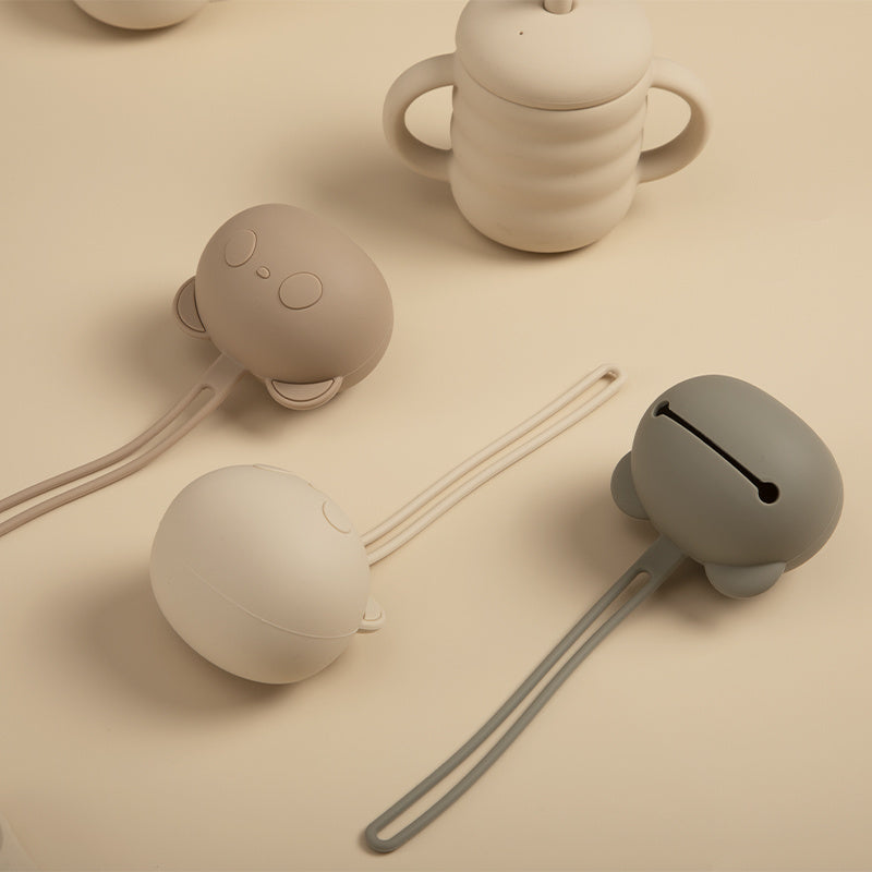 Baby Silicone Pacifier Holder for Nipples, Cute and Durable