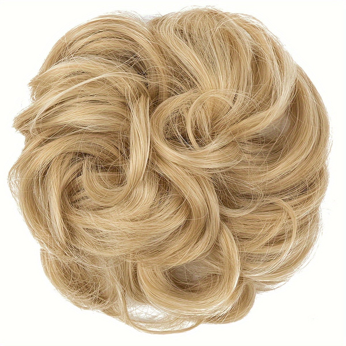 Women High-Temperature Fiber Wig with Sewn PET Hair Tie Elegant Style