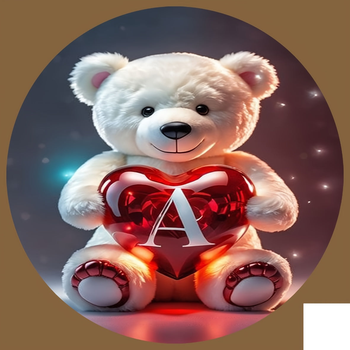 Animal Series Bear Alphabet Wooden Coaster for Drinks and Gifts