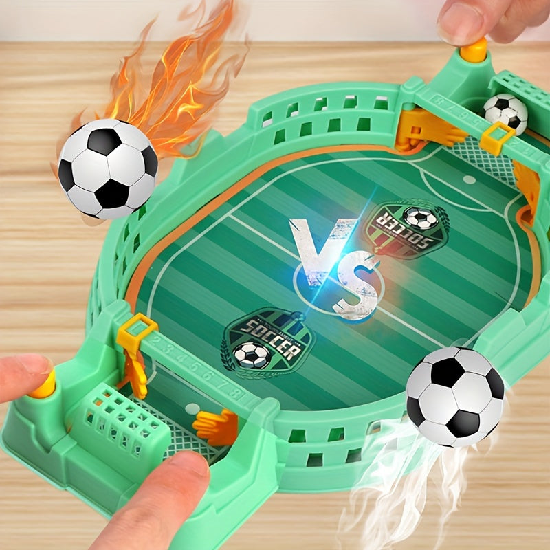 2-Player Tabletop Soccer Game for Kids and Adults Durable Plastic No Batteries